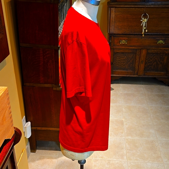 ADIDAS Vintage Men's Red short sleeves T-Shirt - Picture 6 of 9